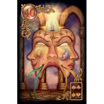 Kosmetinis defektas Gilded Reverie Lenormand kortos US Games Systems